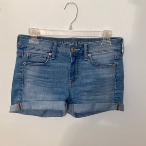 american eagle midi shorts